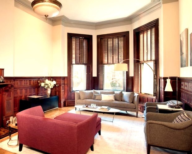 Boston Transitional Living Room